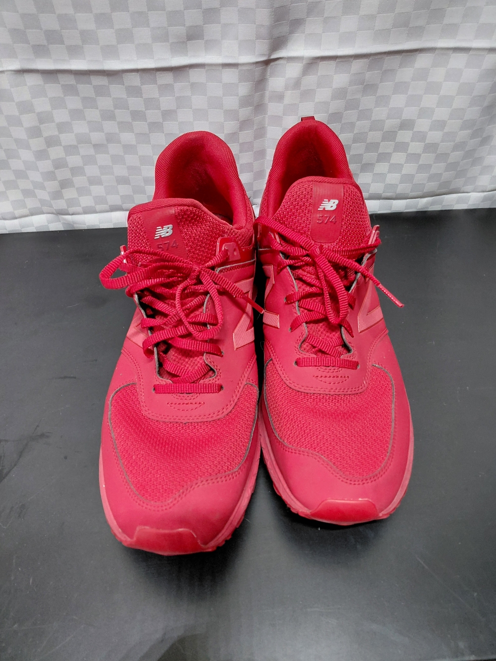 New Balance 574 Women’s Athletic Sneakers in Red